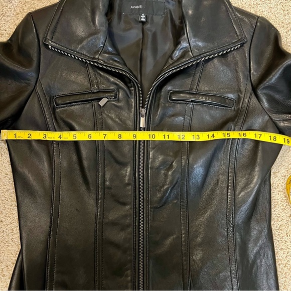 Avanti | Women’s 100% Leather Jacket/Coat, Full Zip, Lined, Black, M - Picture 12 of 14